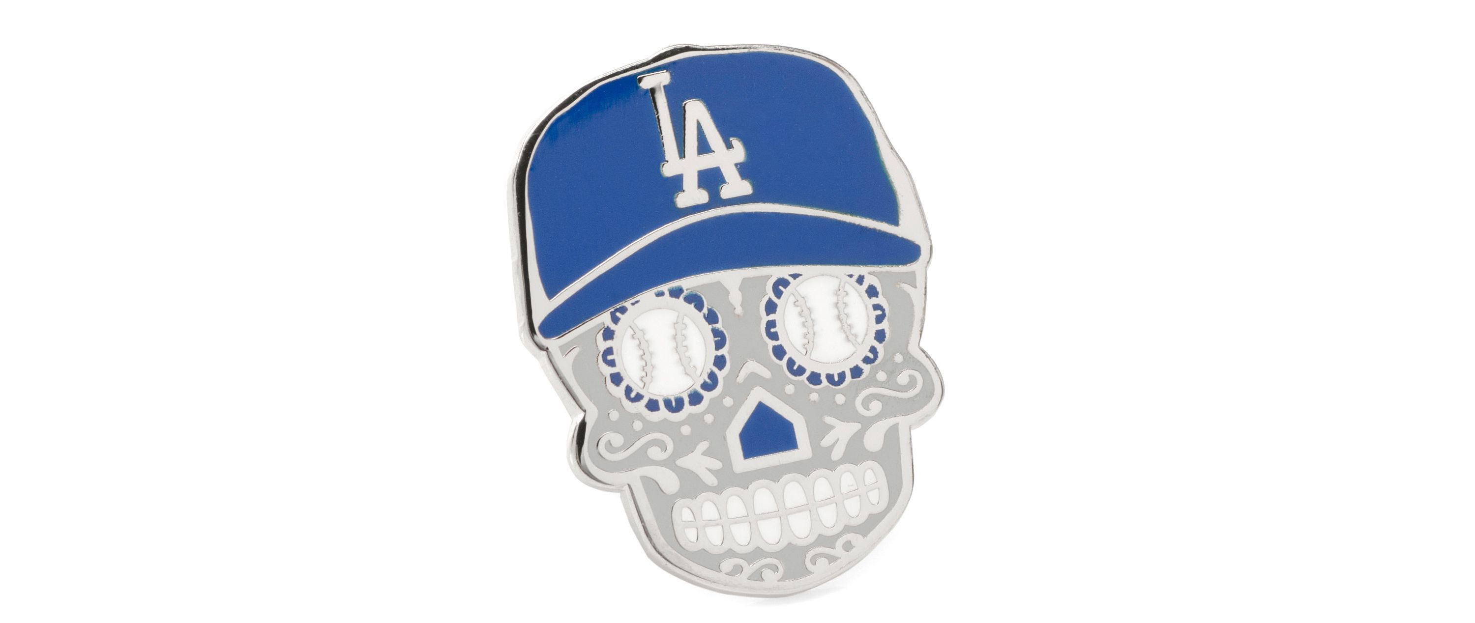 LA Dodgers Sugar Skull Lapel Pin