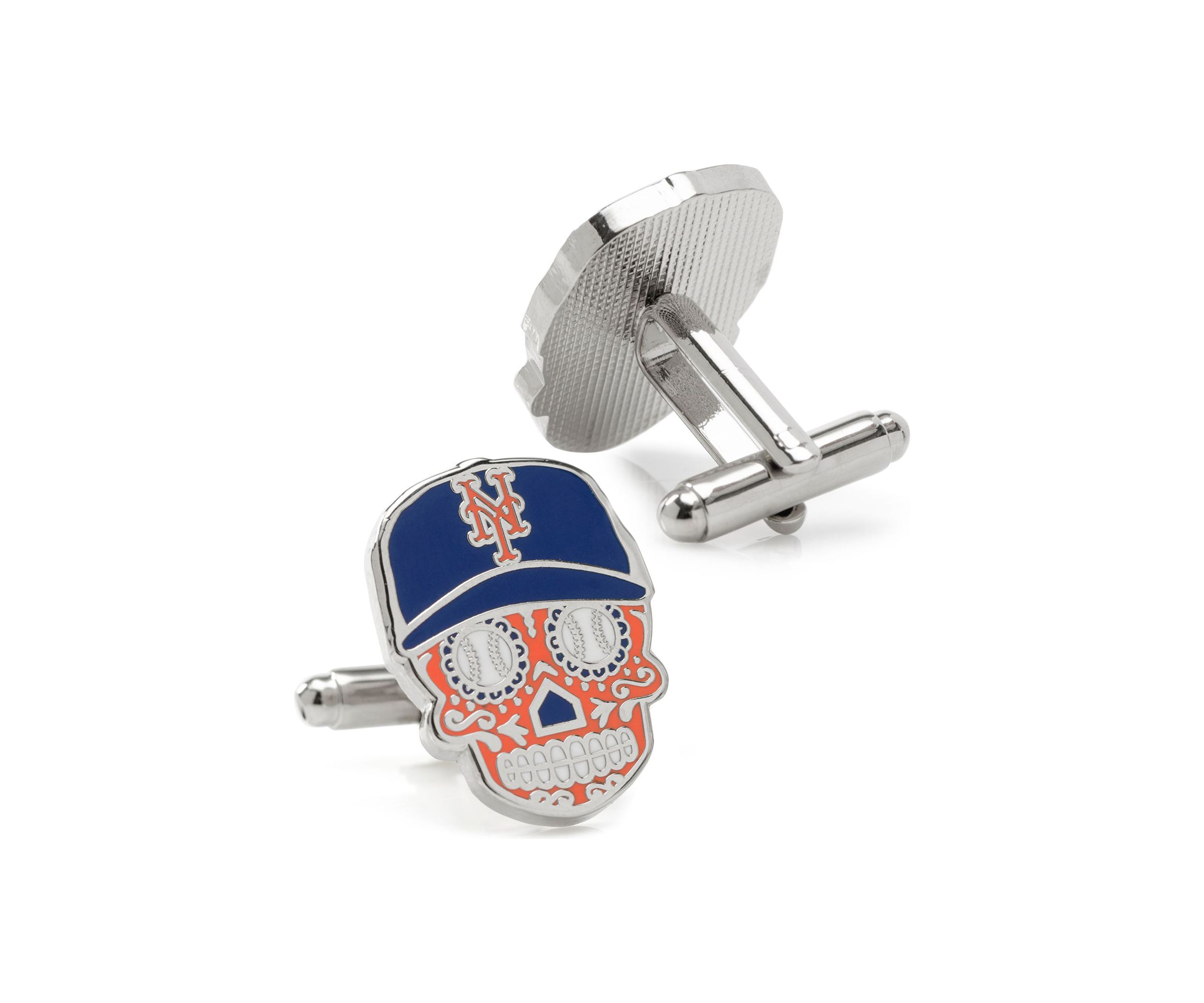New York Mets Sugar Skull Cufflinks