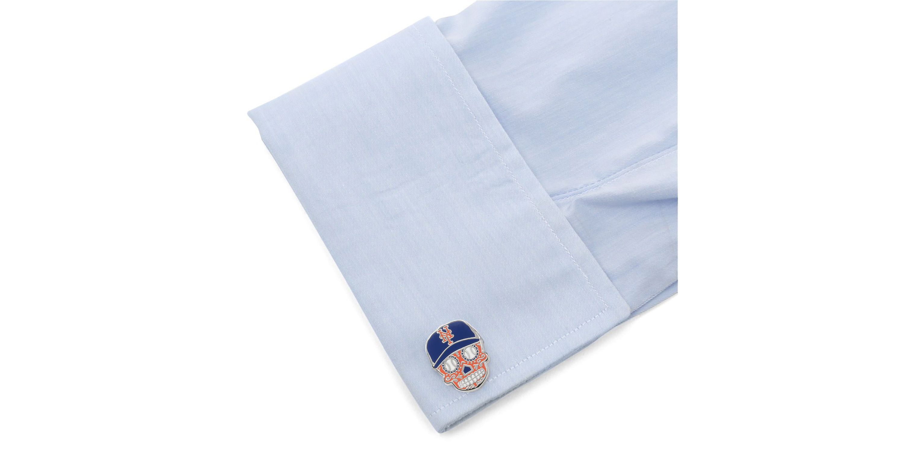 New York Mets Sugar Skull Cufflinks