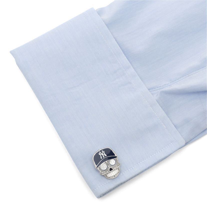 New York Yankees Sugar Skull Cufflinks