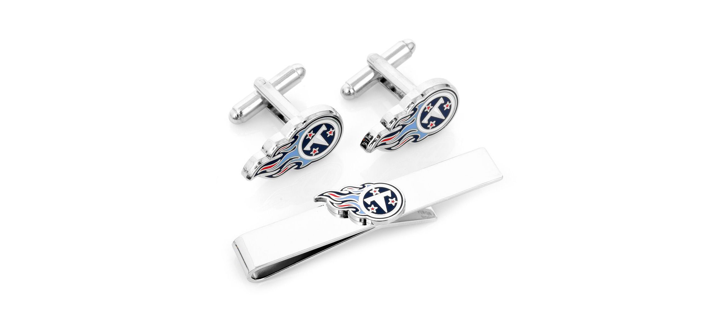 NFL Tennessee Titans Cufflinks and Tie Bar Gift Set