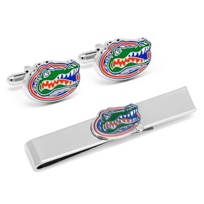 NCAA University of Florida Cufflinks and Tie Bar Gift Set