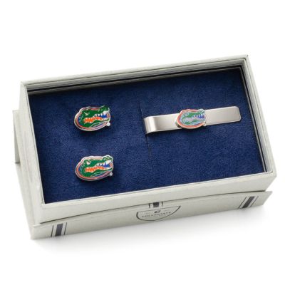 NCAA University of Florida Cufflinks and Tie Bar Gift Set