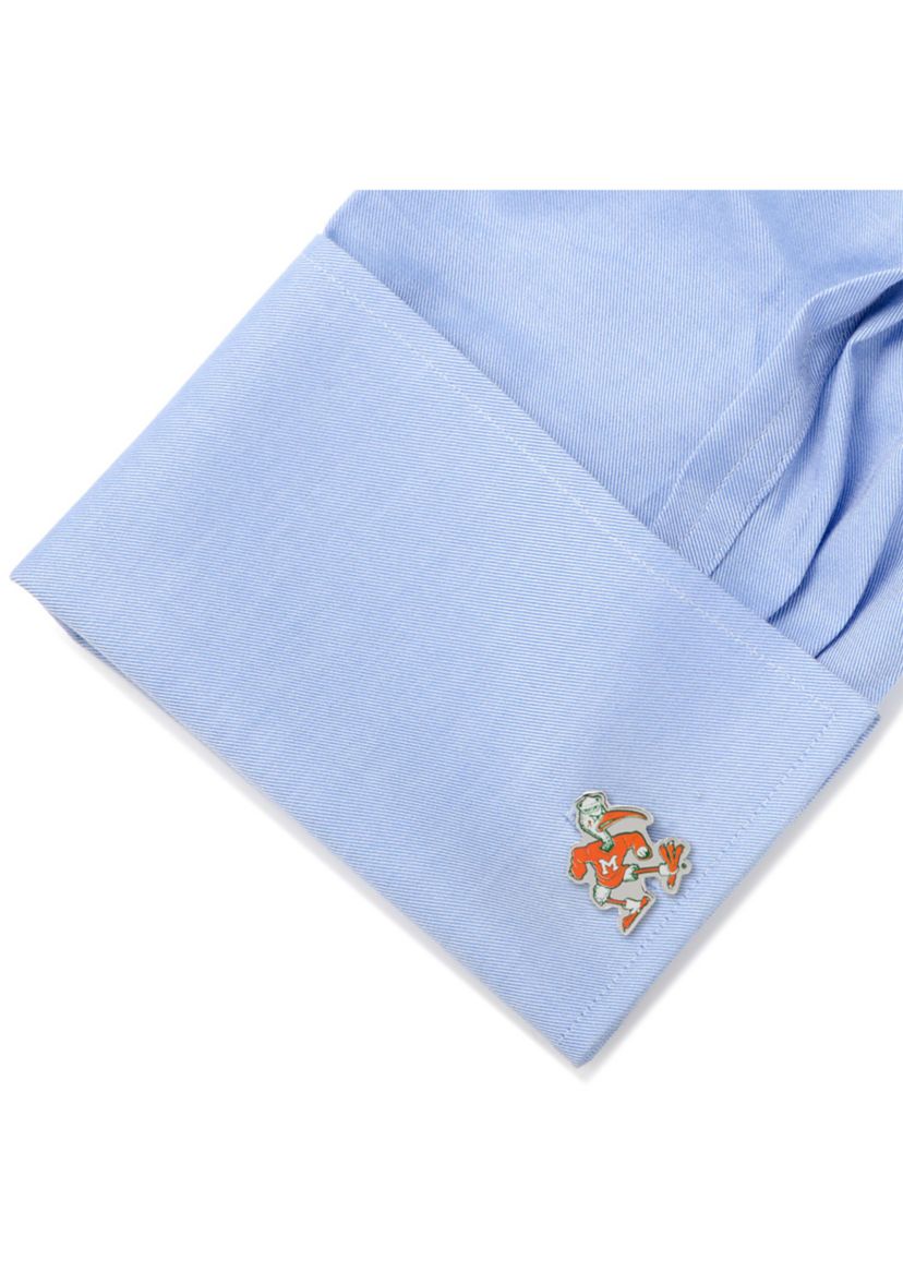 NCAA University of Miami Hurricanes Sebastian the Ibis Vintage Cufflinks