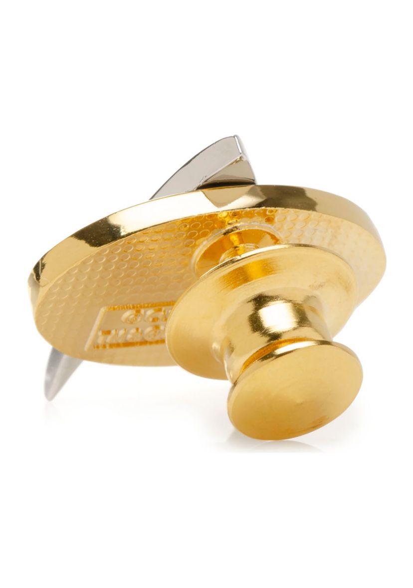 Two Tone Delta Shield Lapel Pin