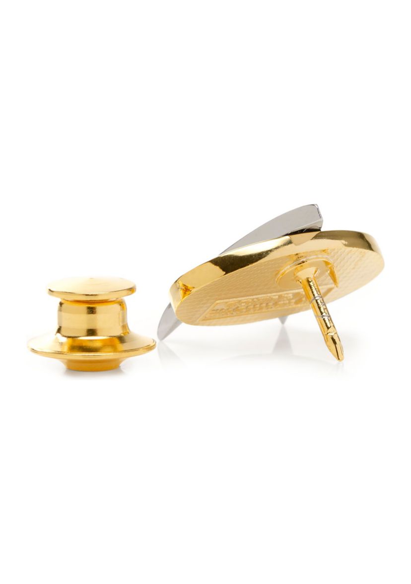 Two Tone Delta Shield Lapel Pin