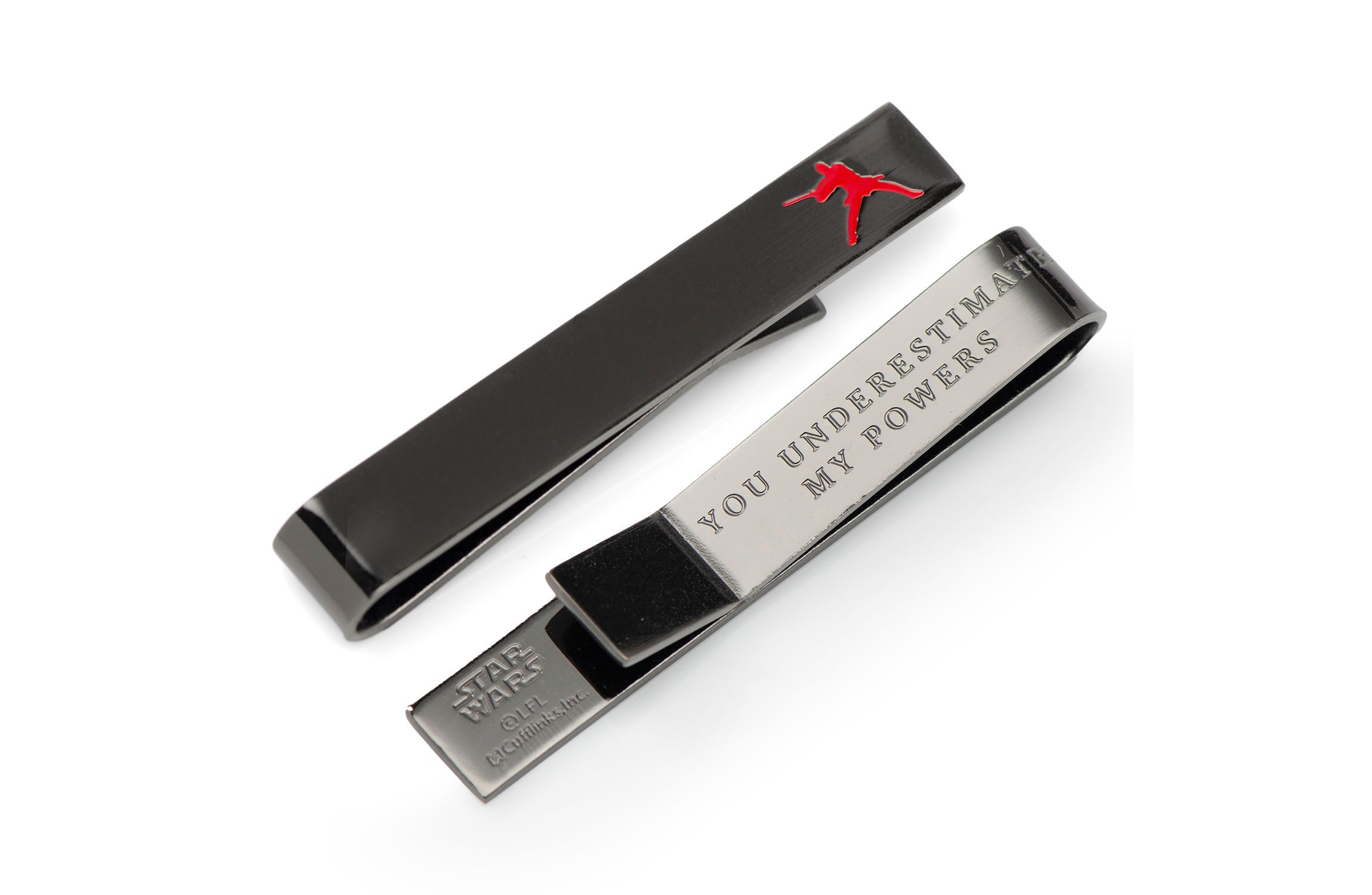 Anakin Hidden Message Black Tie Bar