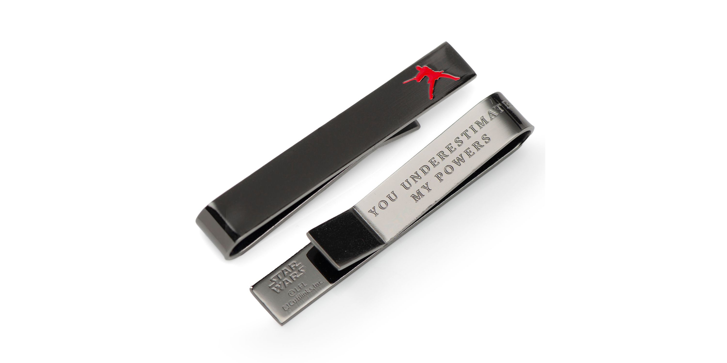 Anakin Hidden Message Black Tie Bar