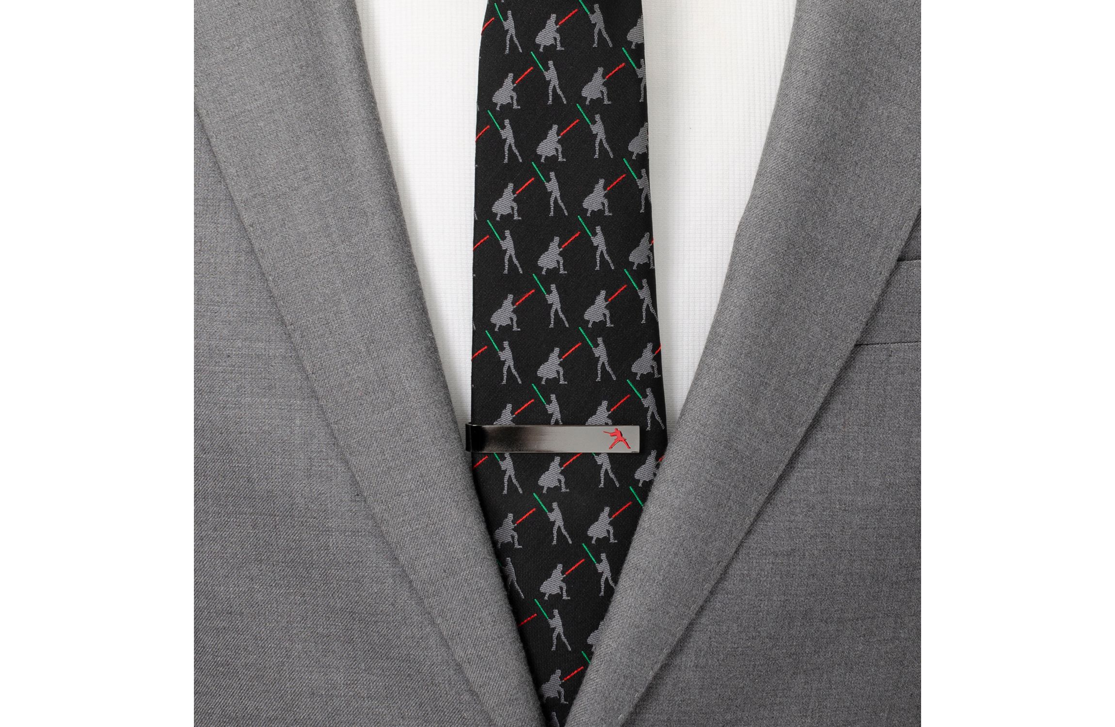 Anakin Hidden Message Black Tie Bar