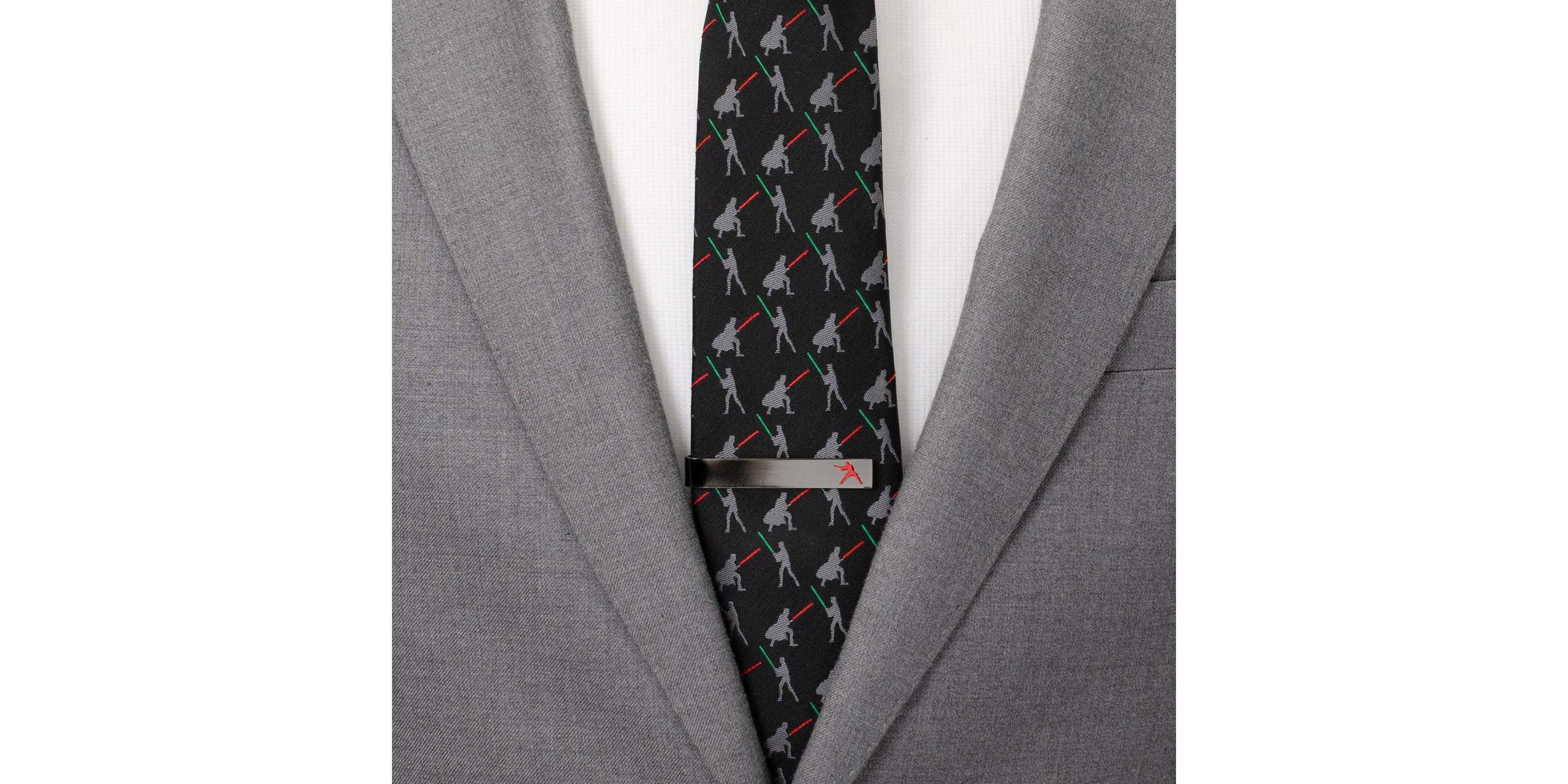 Anakin Hidden Message Black Tie Bar