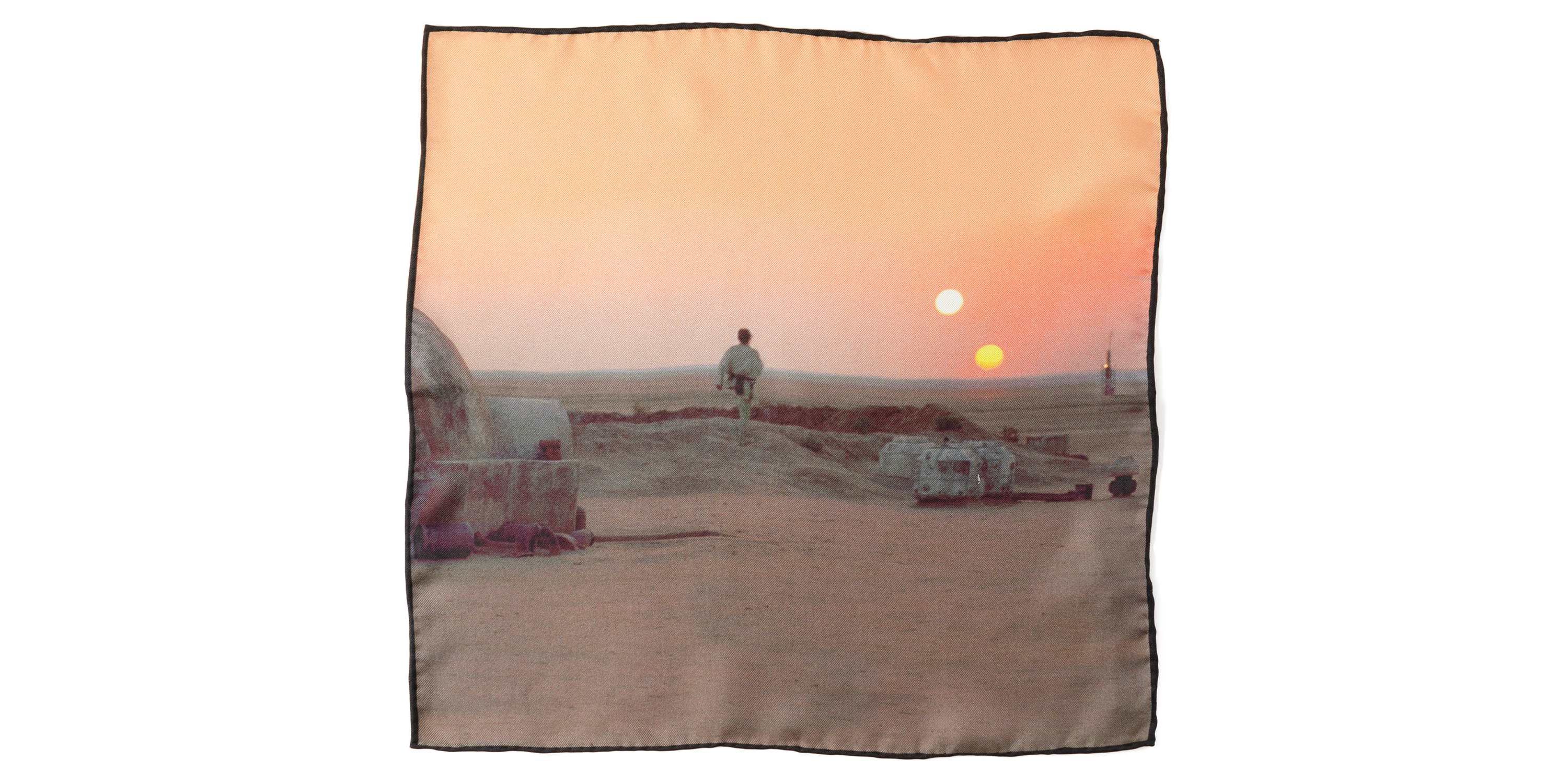 Binary Sunset Pocket Square