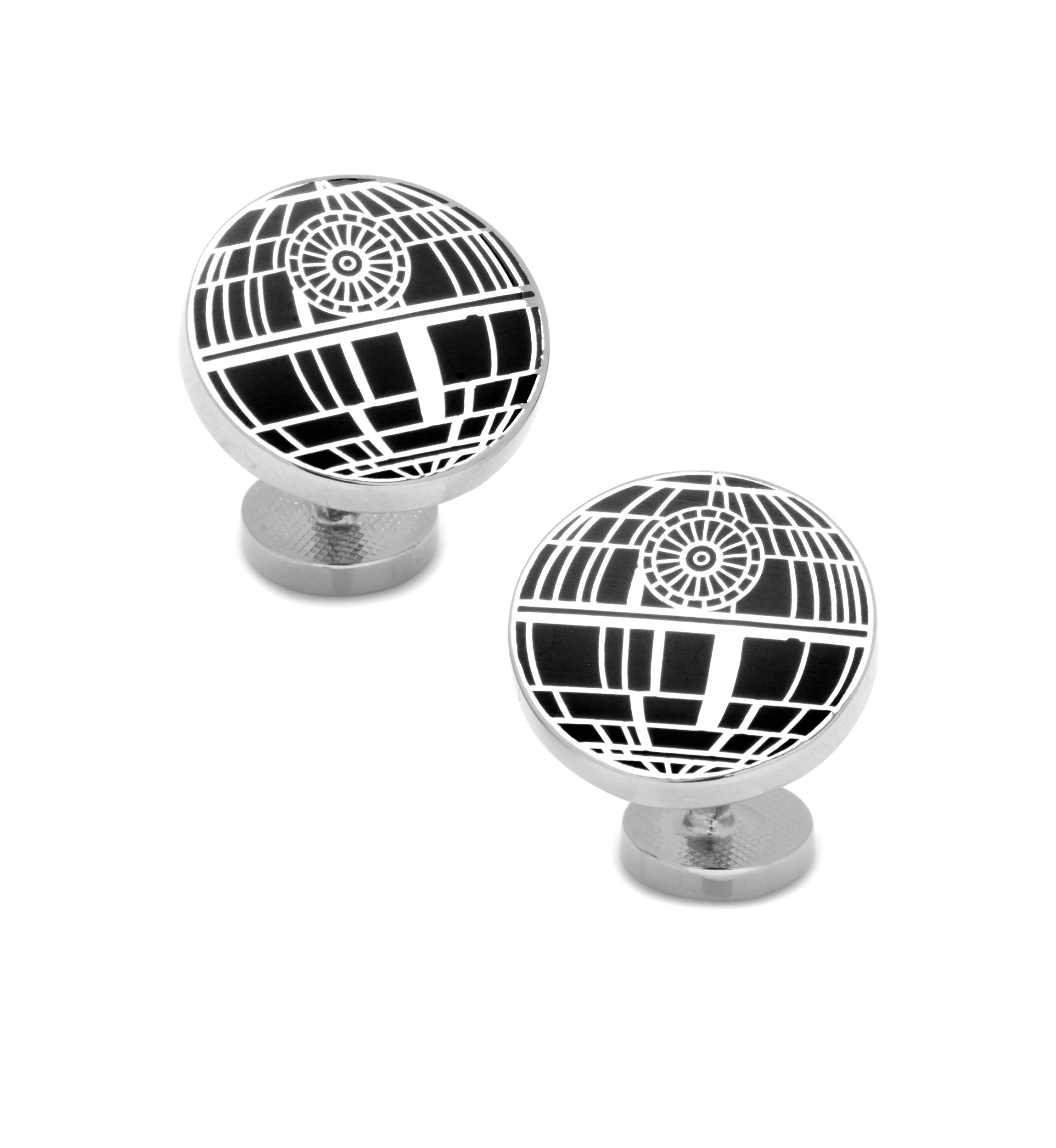 Recessed Matte Death Star Cufflinks
