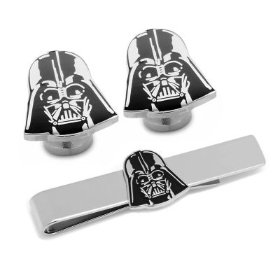 Men’s Star Wars Darth Vader Cufflinks and Tie Bar Gift Set, Black