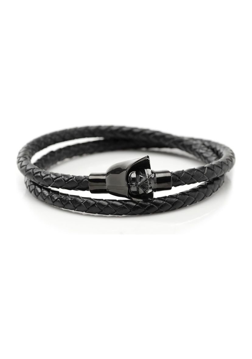 Darth Vader Helmet Double Wrap Stainless Steel Bracelet