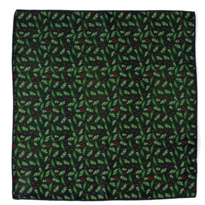 Star Wars Men's Grogu Holiday Navy Pocket Square, Black
