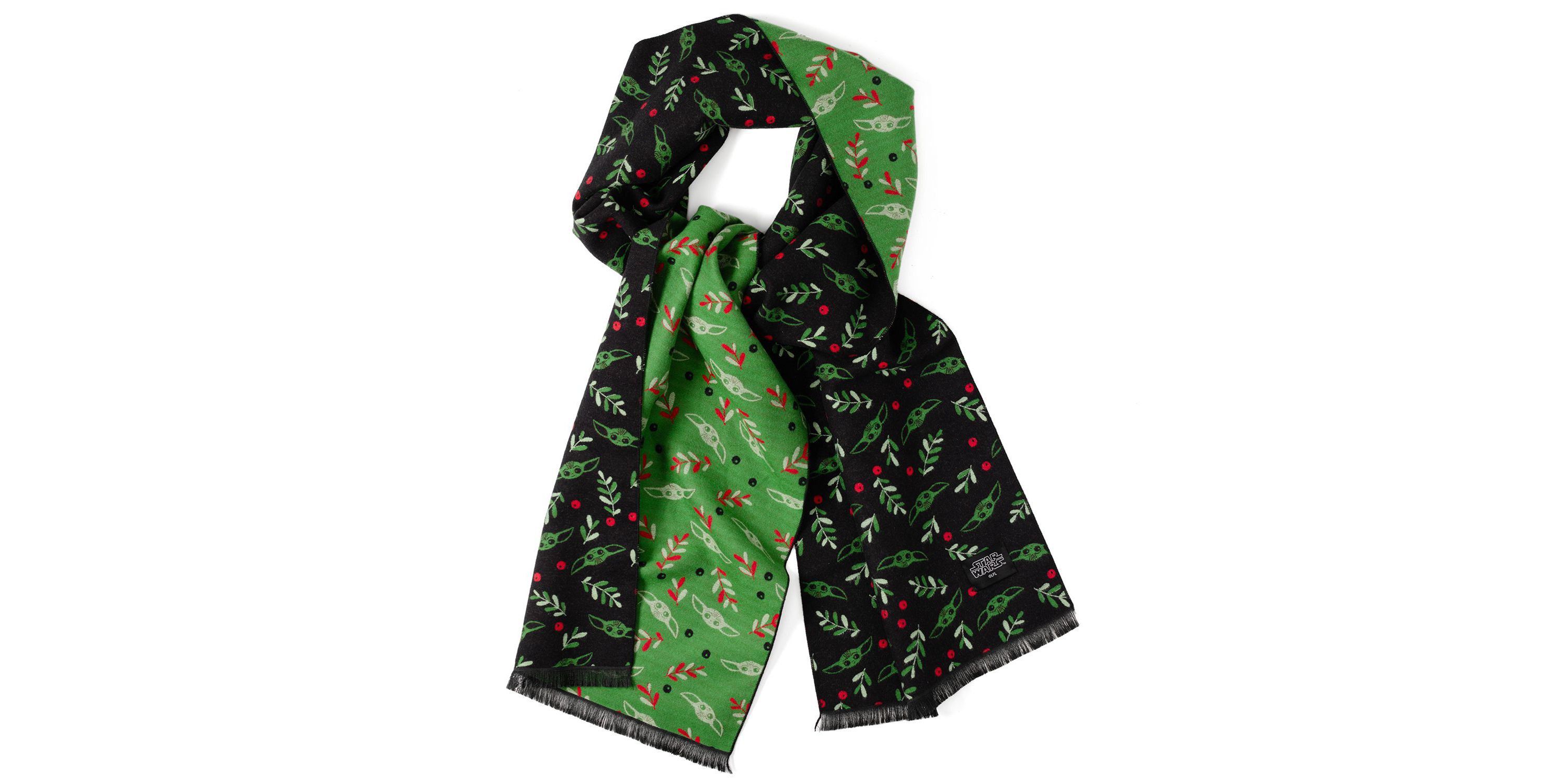 Grogu Holiday Black Scarf