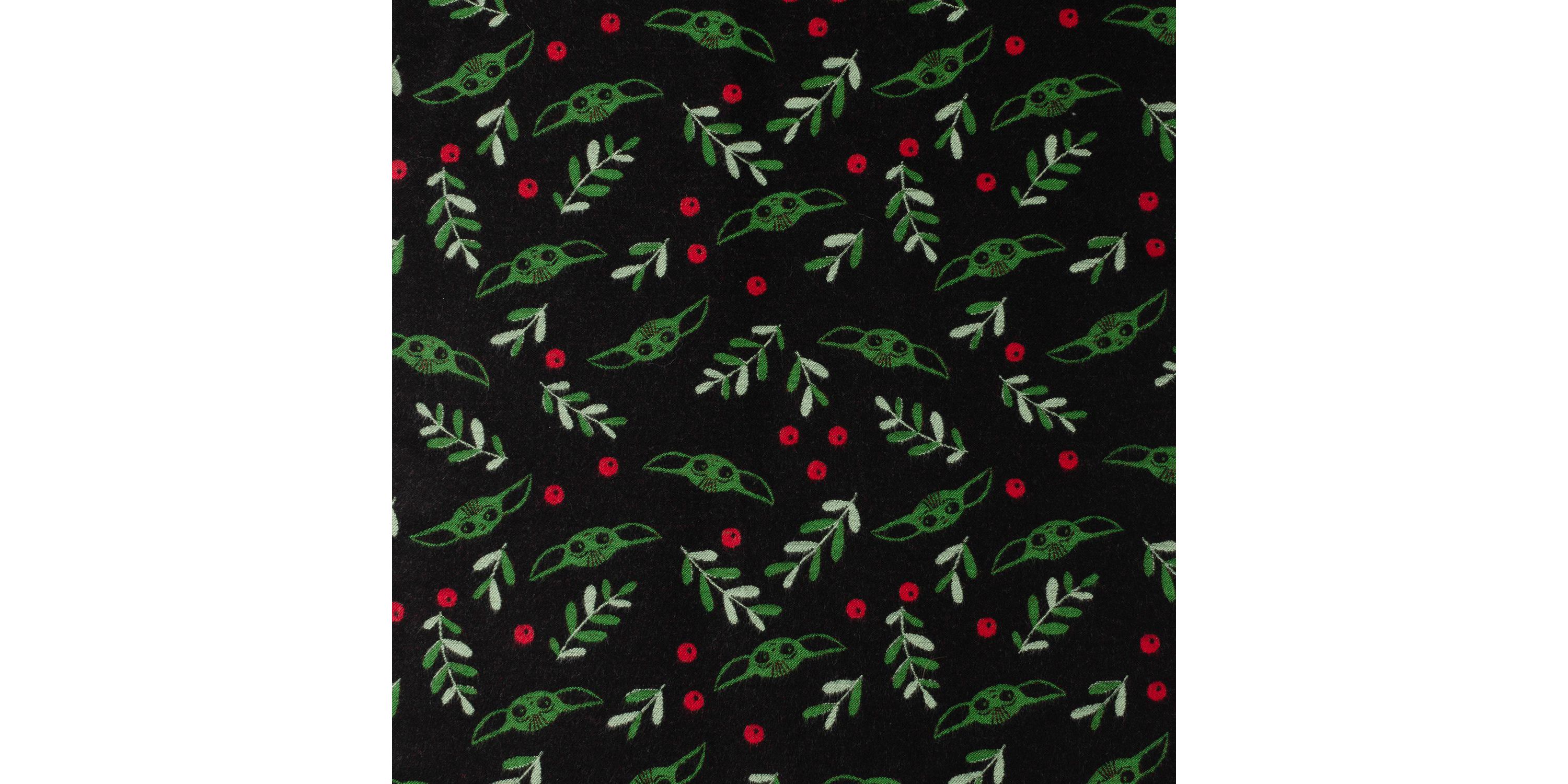 Grogu Holiday Black Scarf