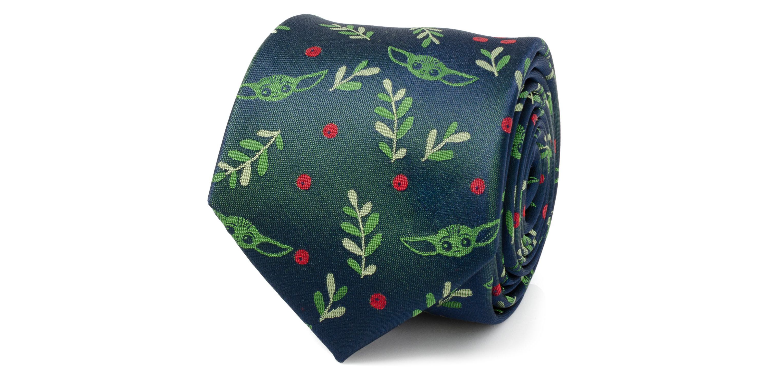 Grogu Holiday Navy Tie