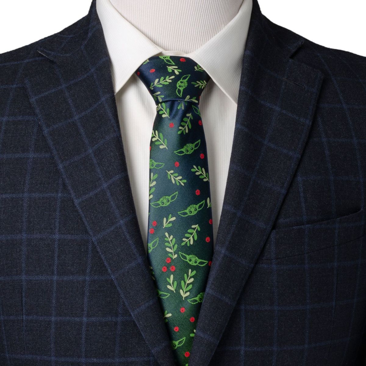 Grogu Holiday Navy Tie