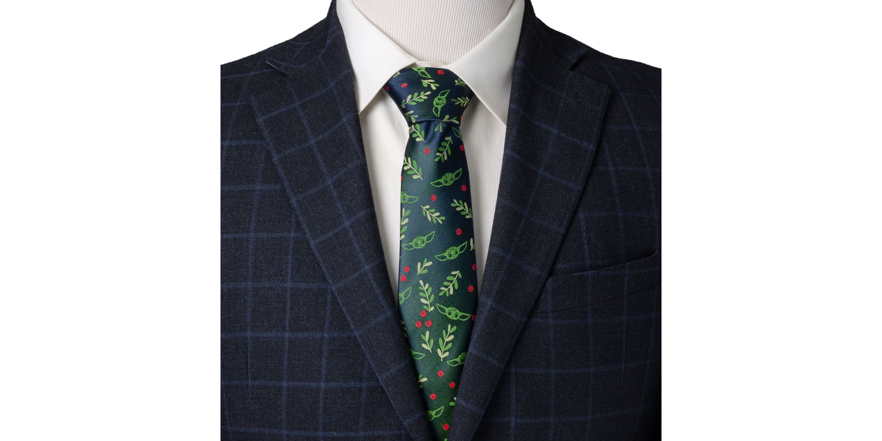 Grogu Holiday Navy Tie