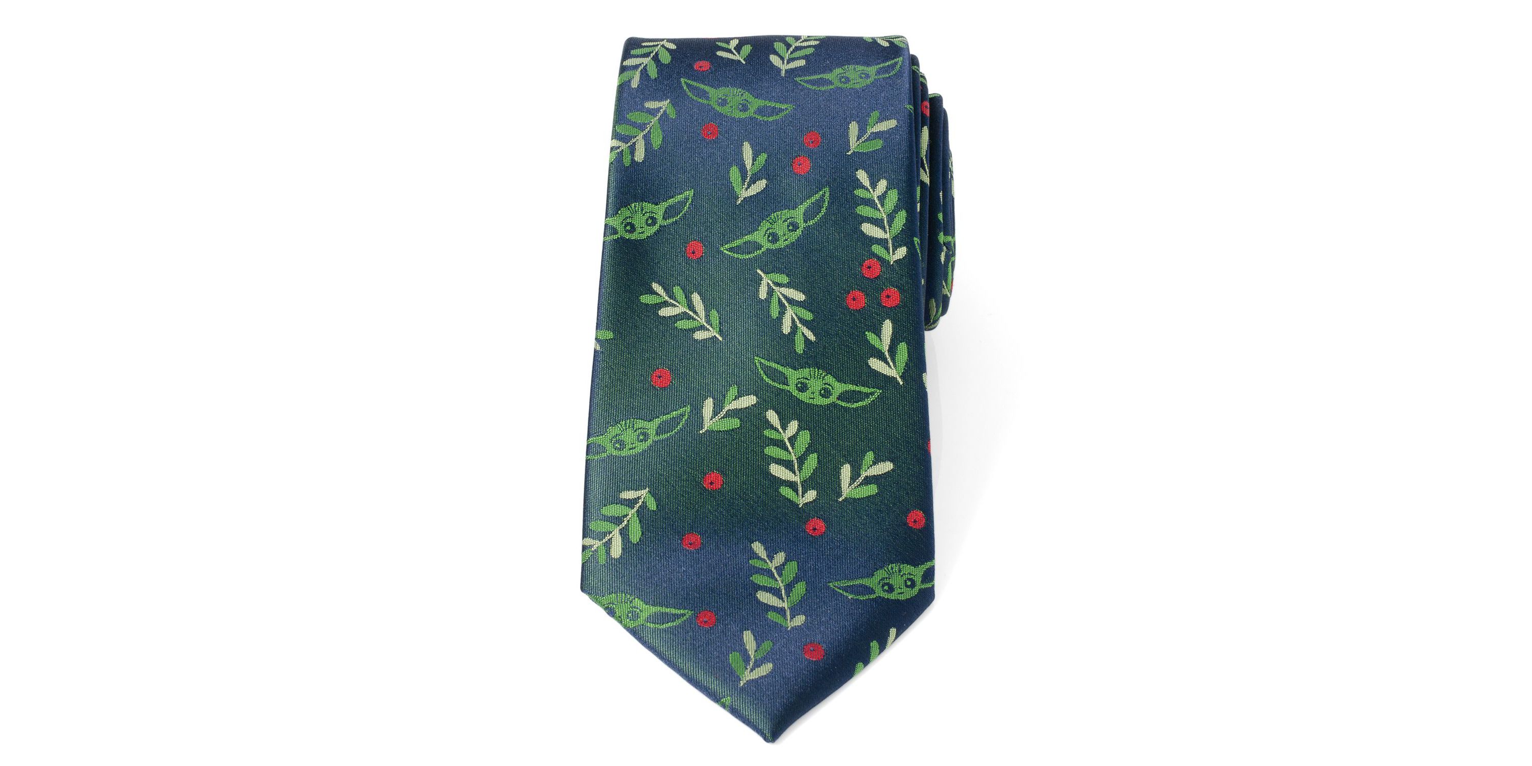 Grogu Holiday Navy Tie