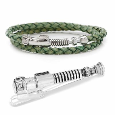 Men's Star Wars Luke Skywalker LIGHTSABER Bracelet and Tie Clip Gift Set