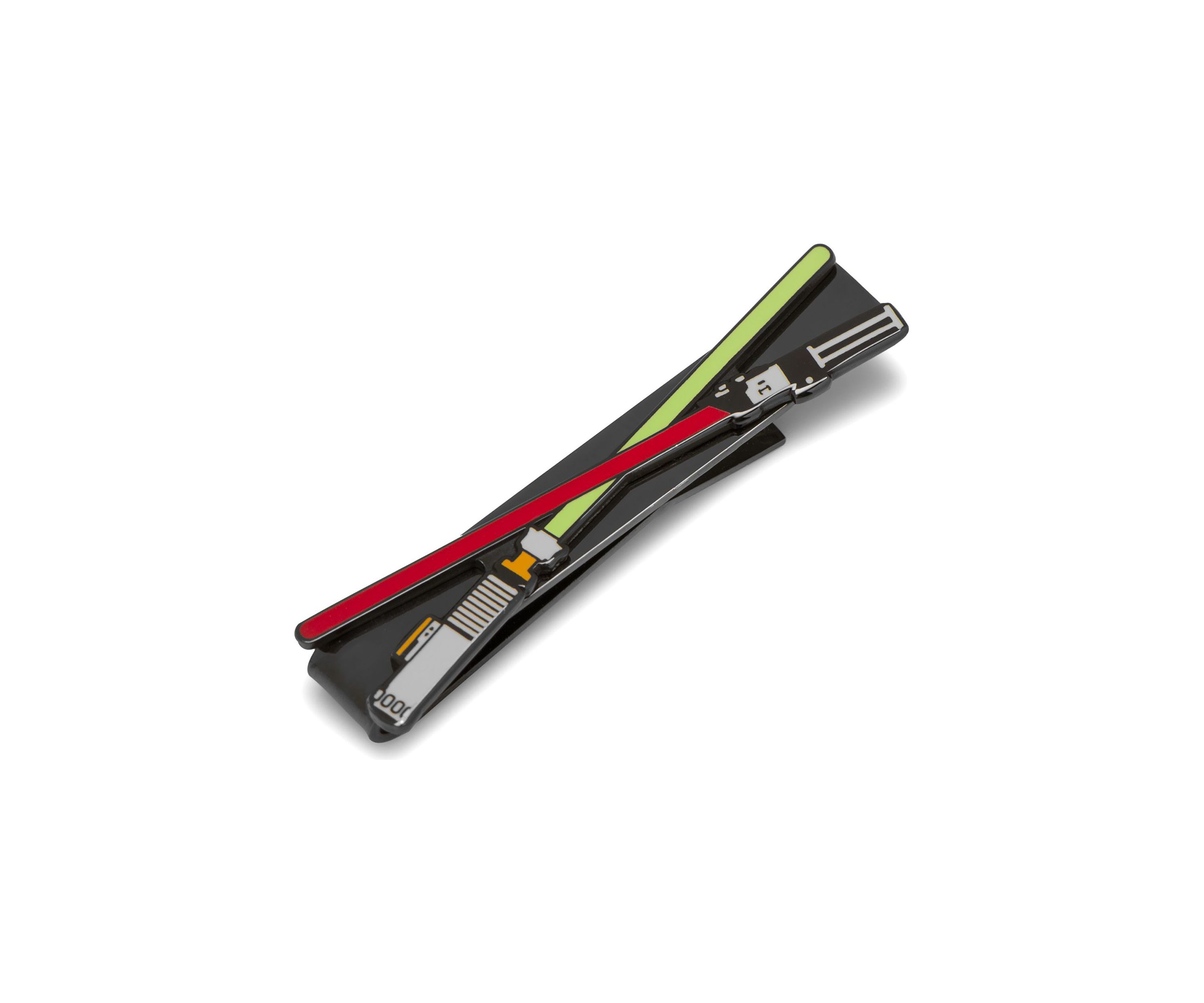 Lightsaber Battle Black Tie Bar