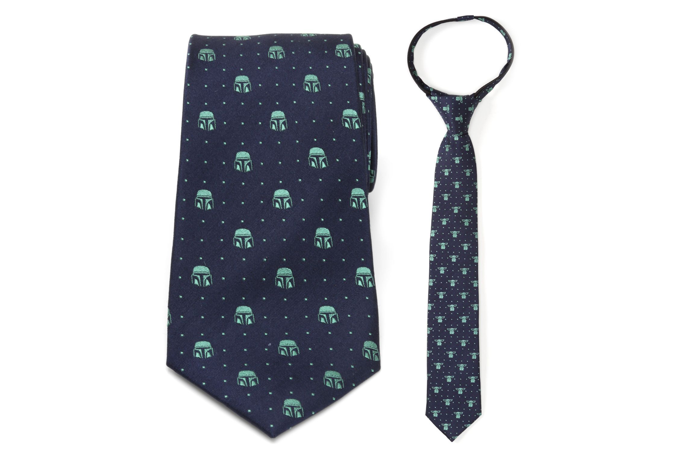 Father and Son Mando and The Child Zipper Necktie Gift Set