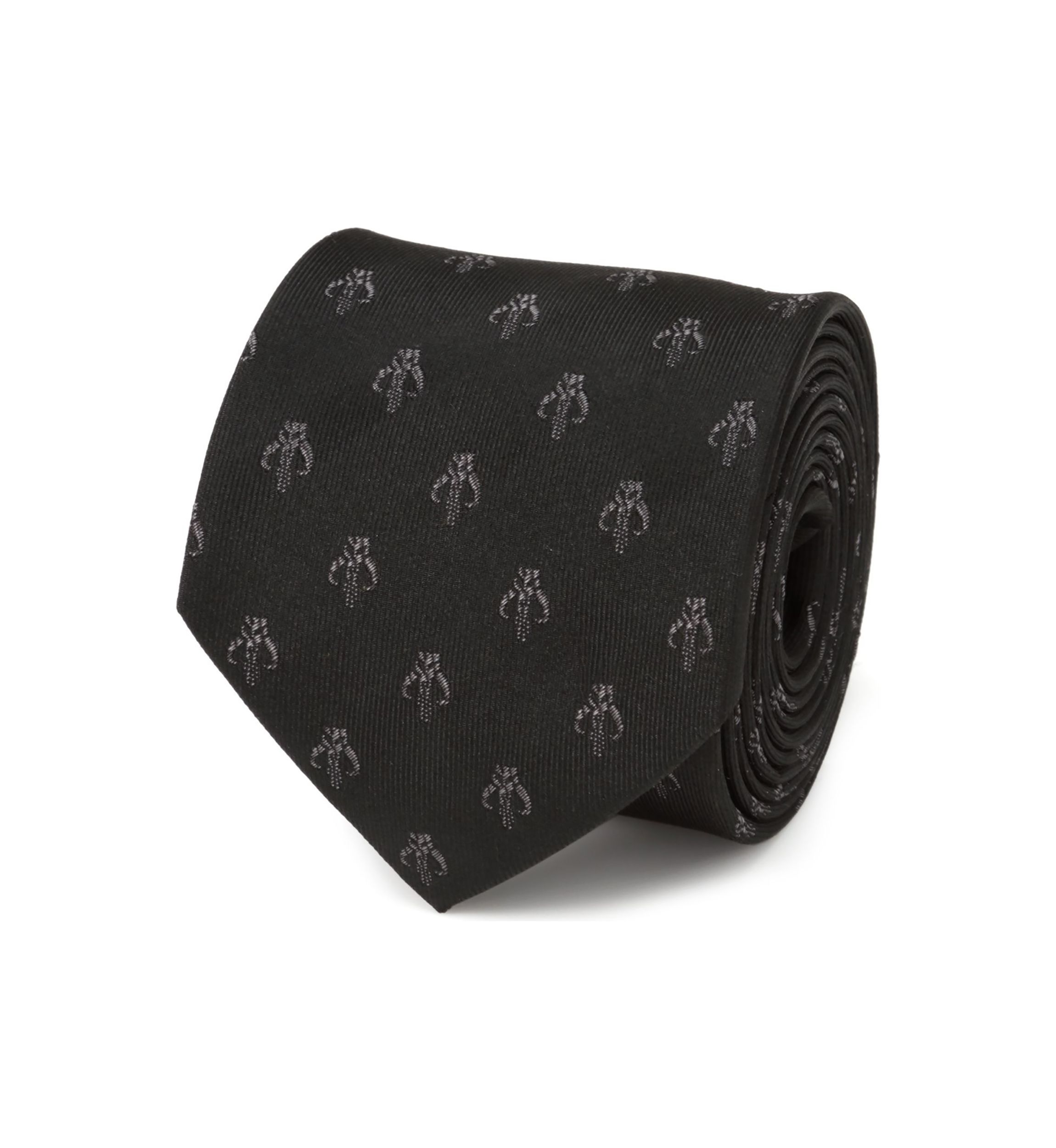 Mandalorian Black Silk Tie