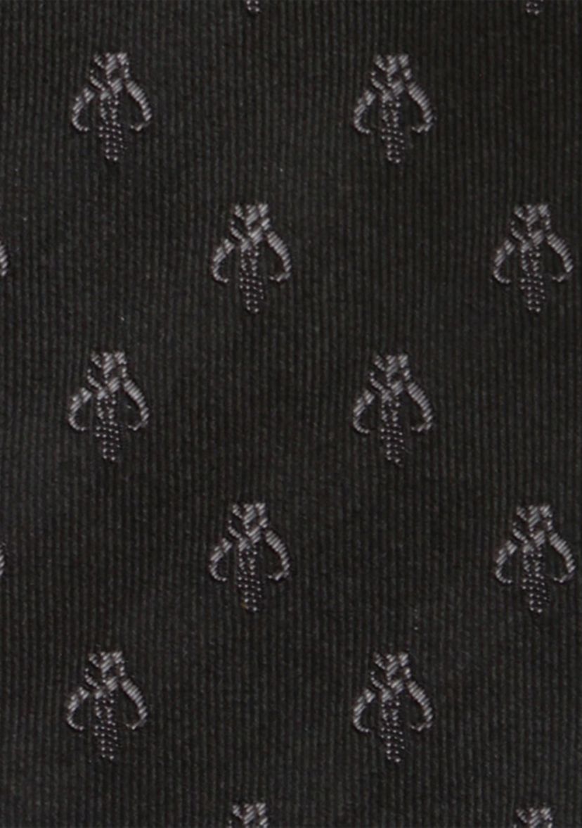 Mandalorian Black Silk Tie