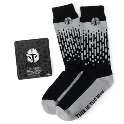 Men's Star Wars Mandalorian "This Is The Way" Dress Socks and Lapel Pin Gift Set