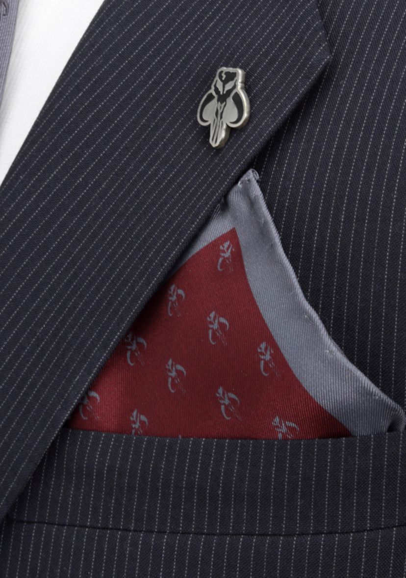 Mandalorian Red Silk Pocket Square