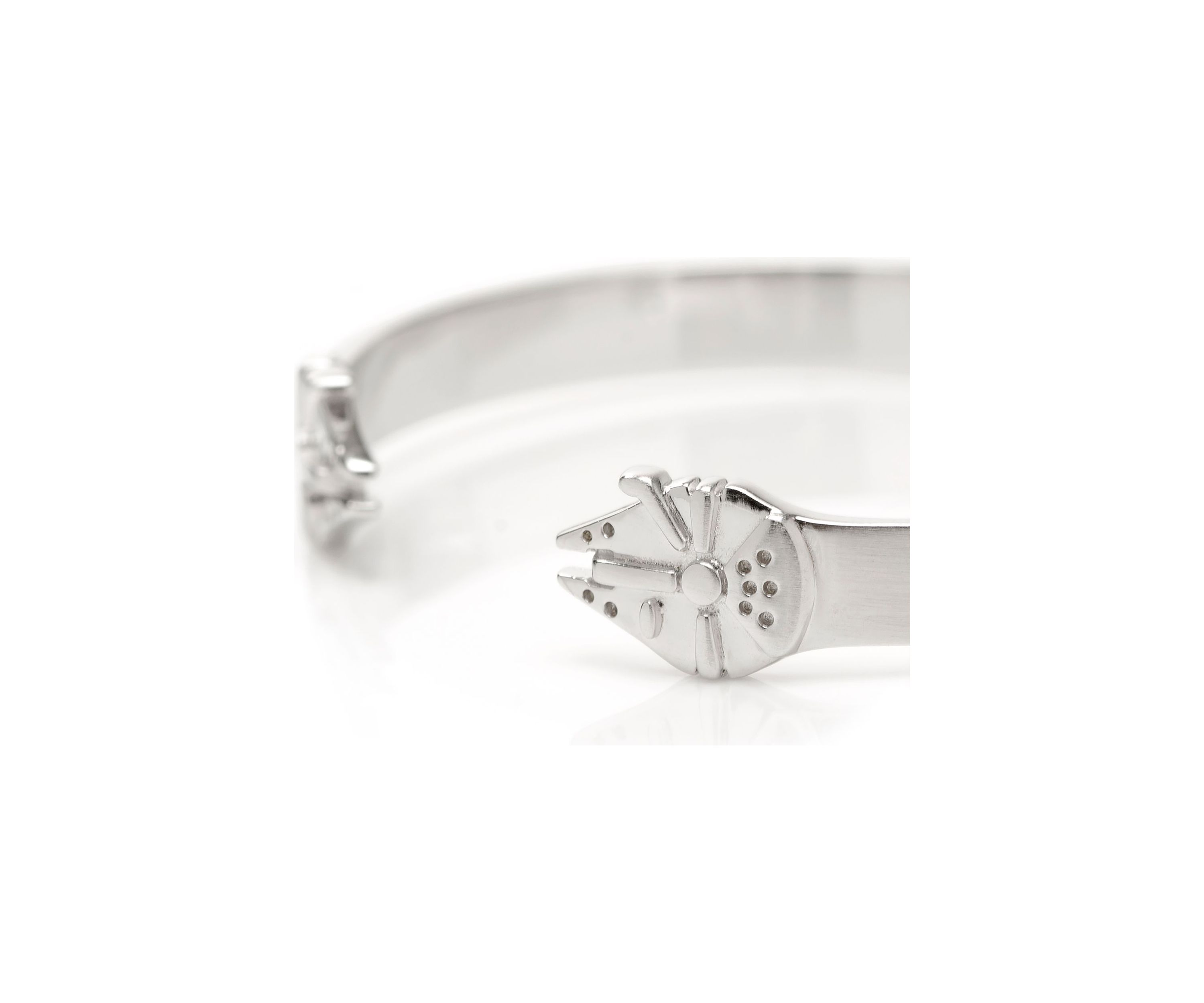 Millennium Falcon Stainless Steel Cuff Bracelet