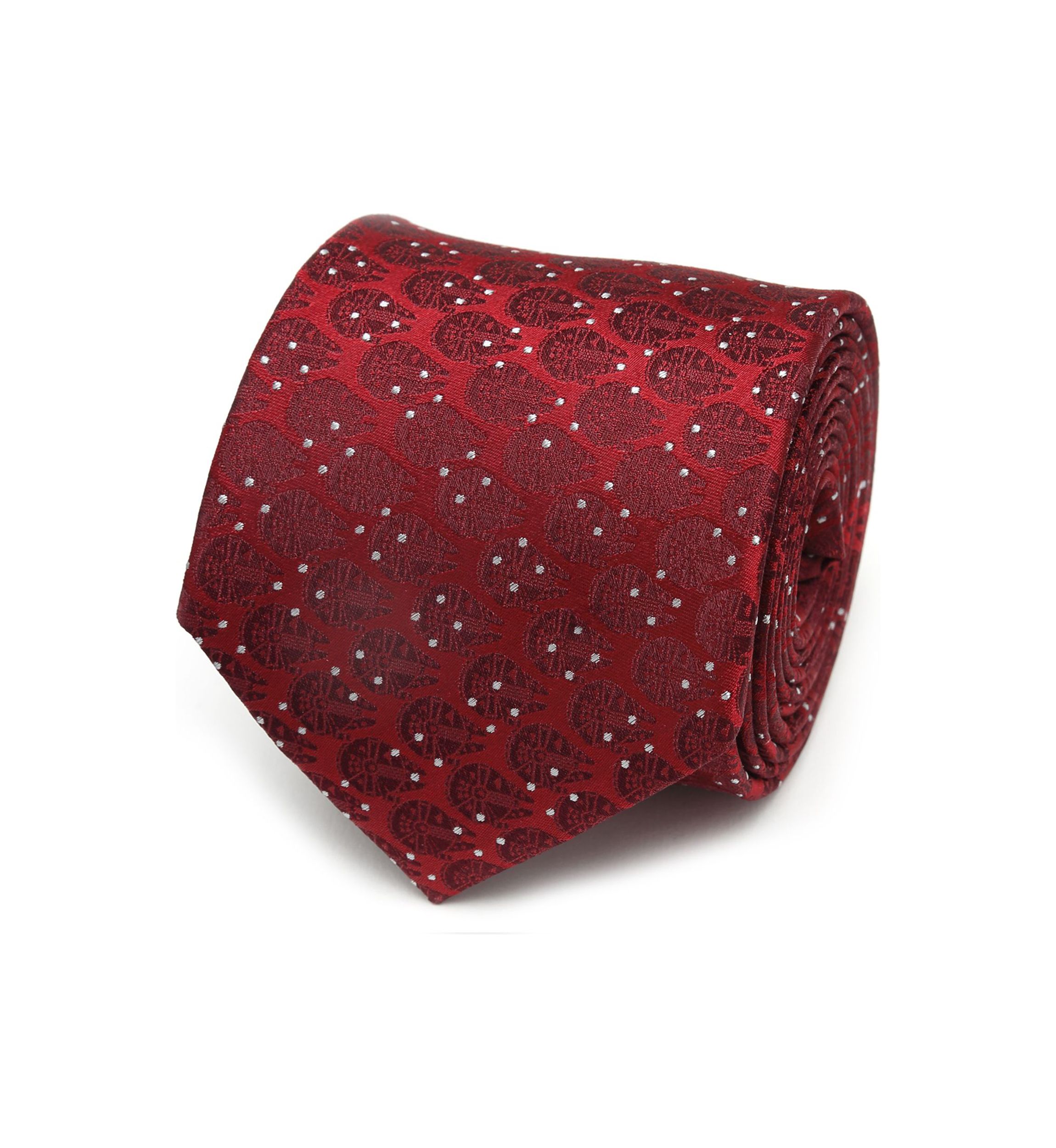 Millennium Falcon Dot Red Tie