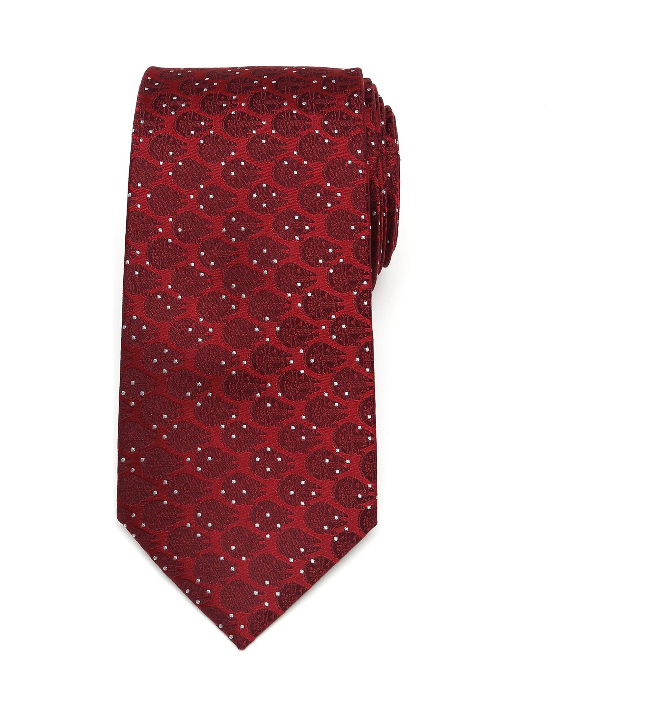 Millennium Falcon Dot Red Tie