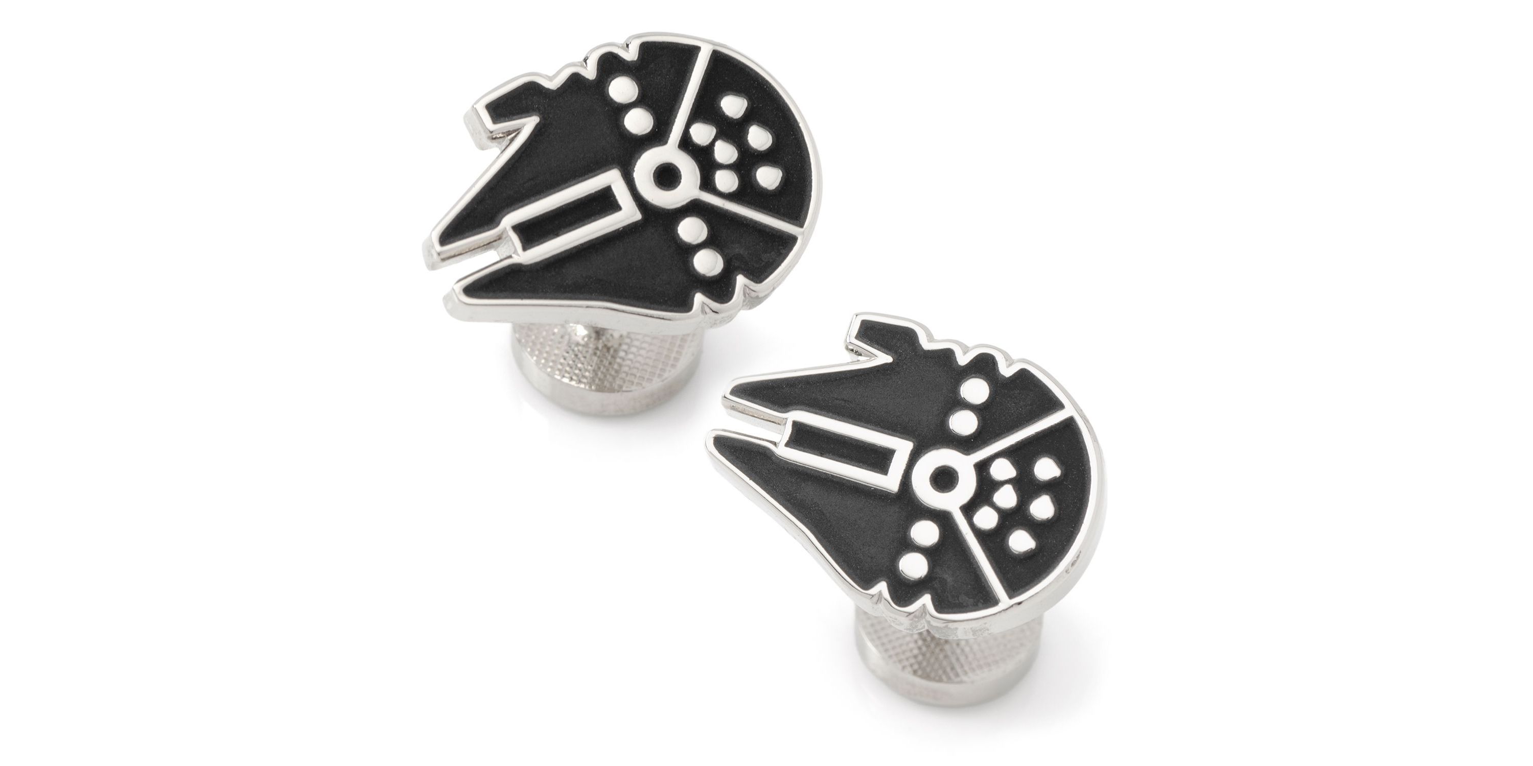 Millennium Falcon Silver Cufflinks