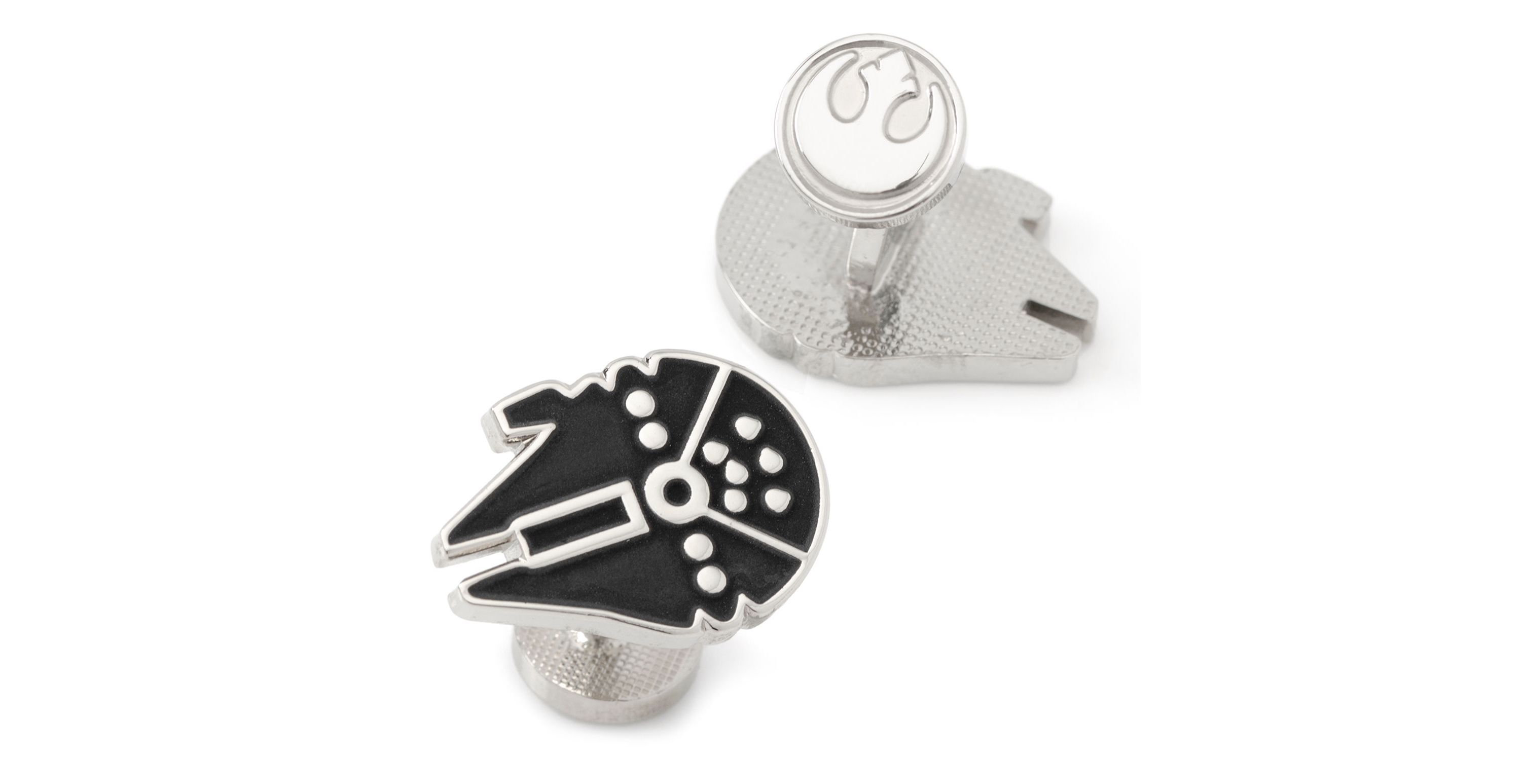Millennium Falcon Silver Cufflinks