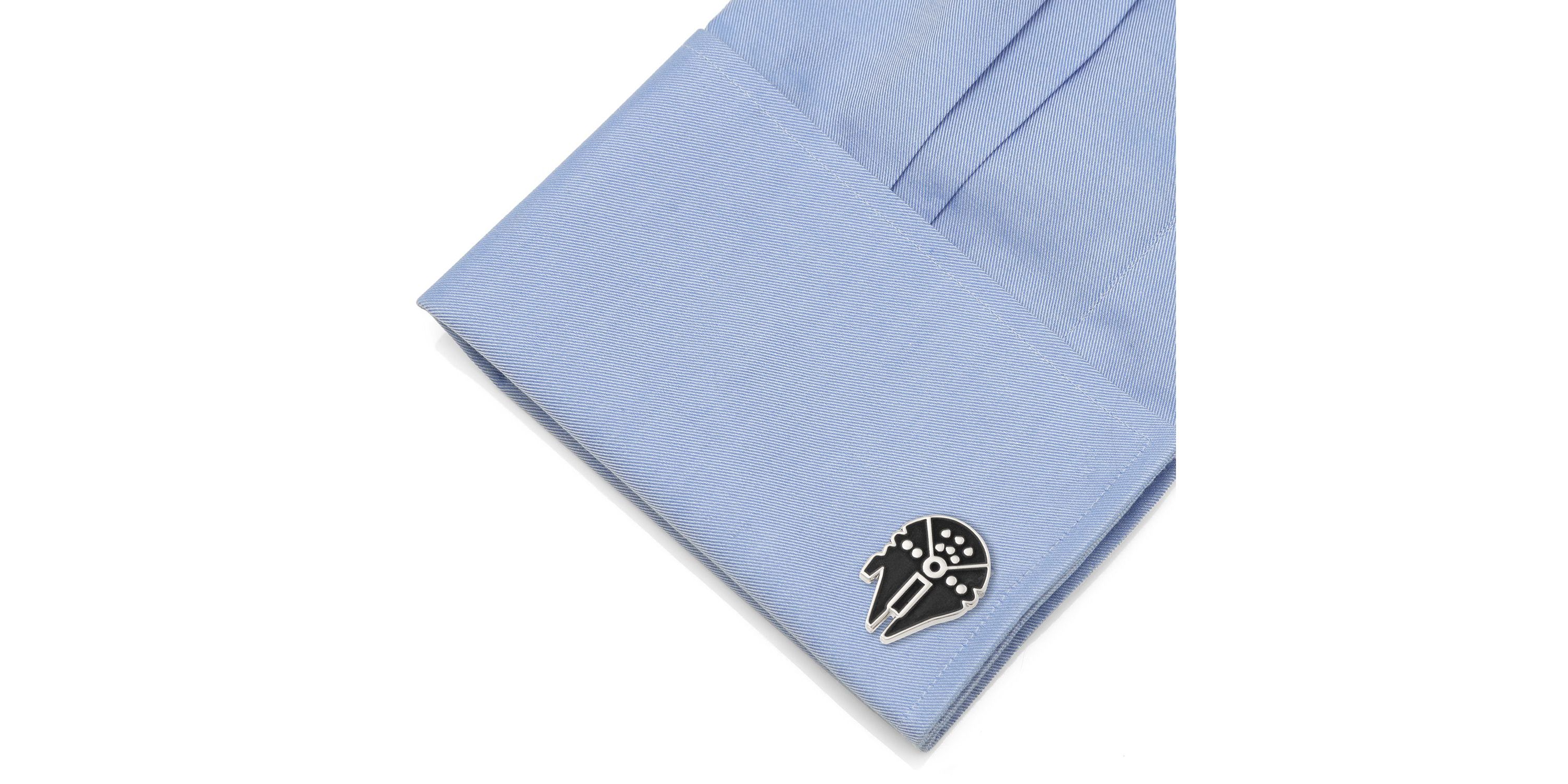 Millennium Falcon Silver Cufflinks