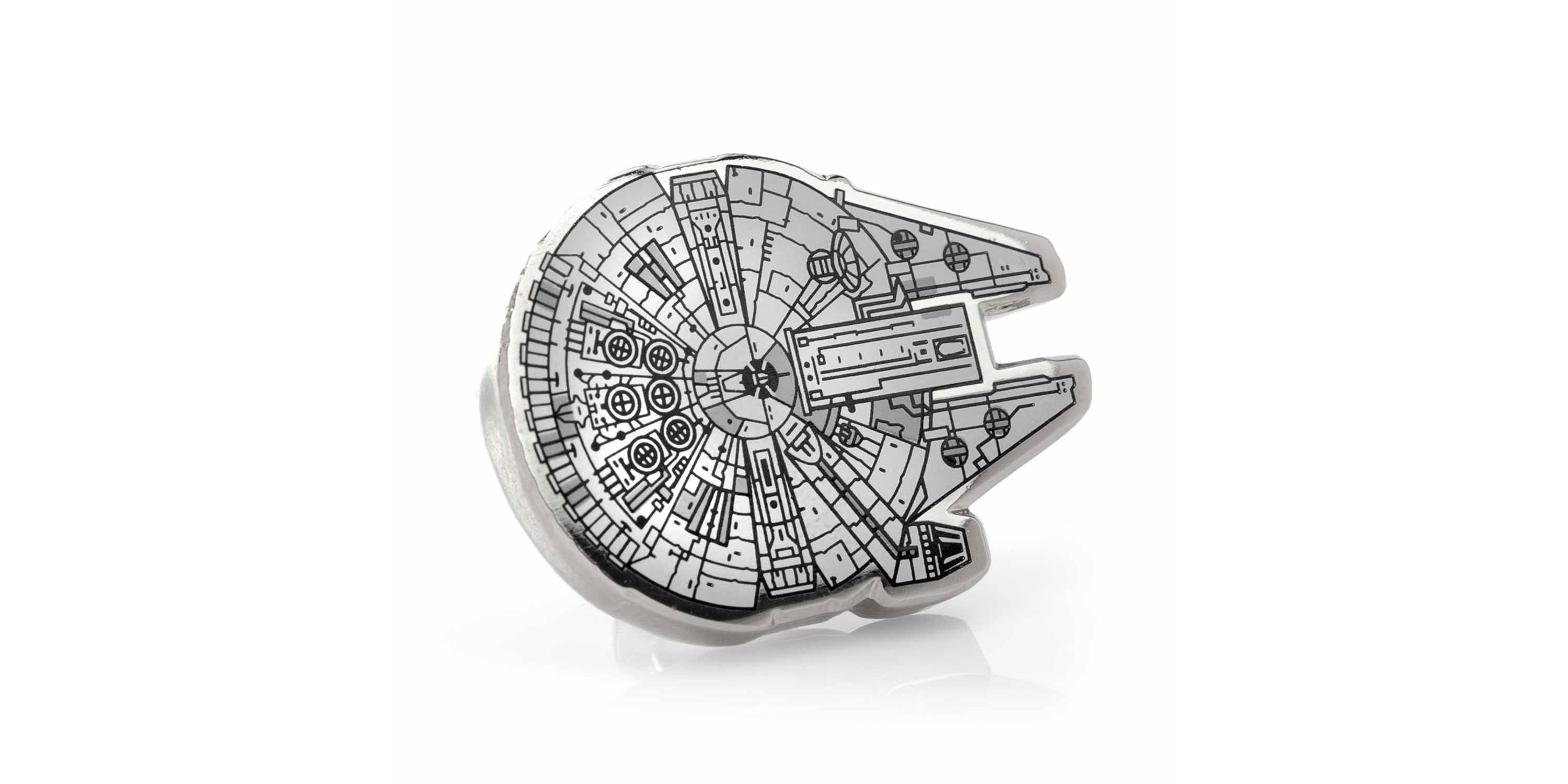 Millennium Falcon Blueprint Lapel Pin
