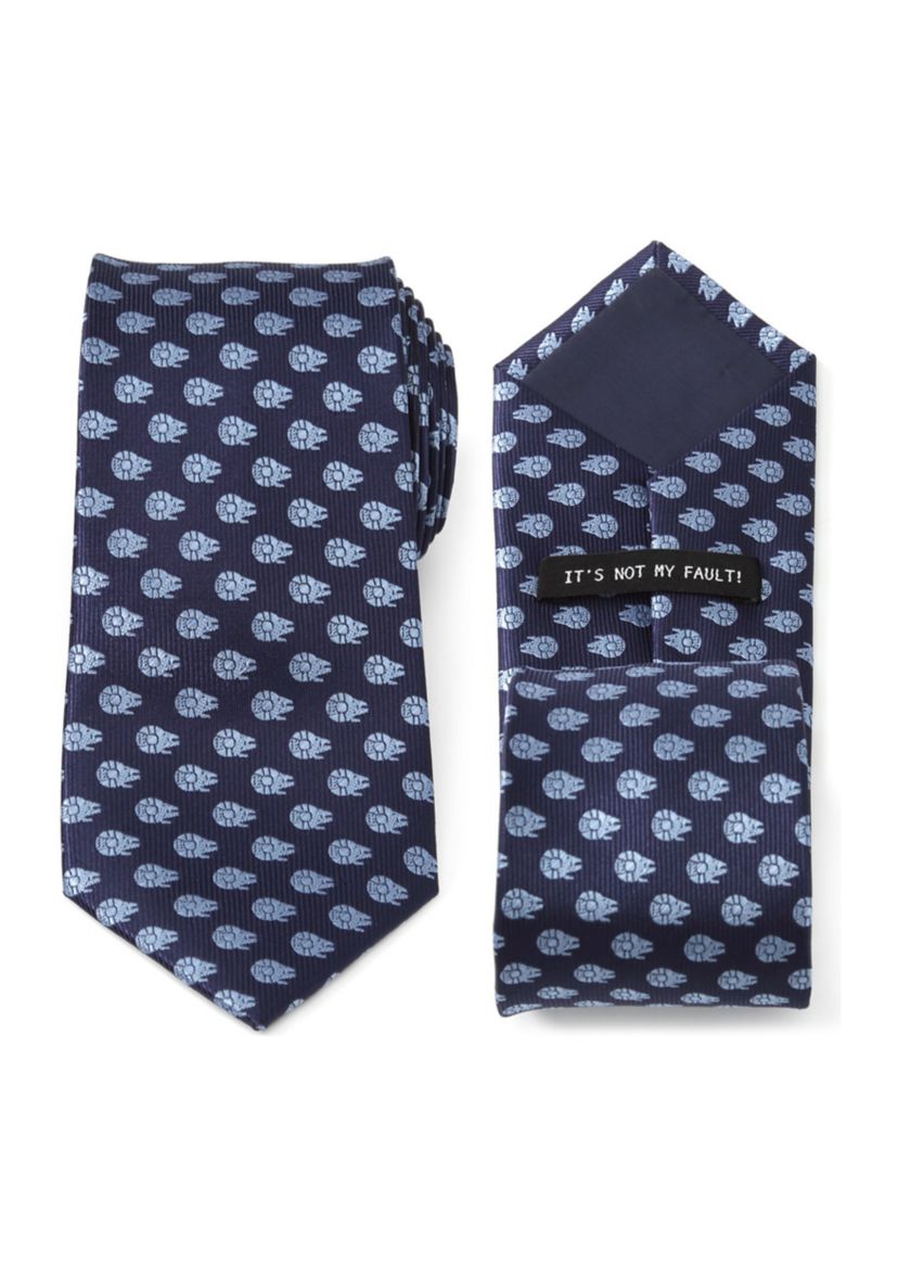 Millennium Falcon Blue Tonal Tie