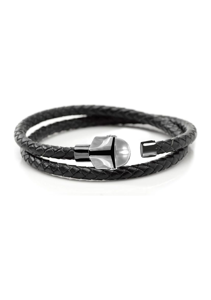 Mandalorian Helmet Double Wrap Stainless Steel Bracelet