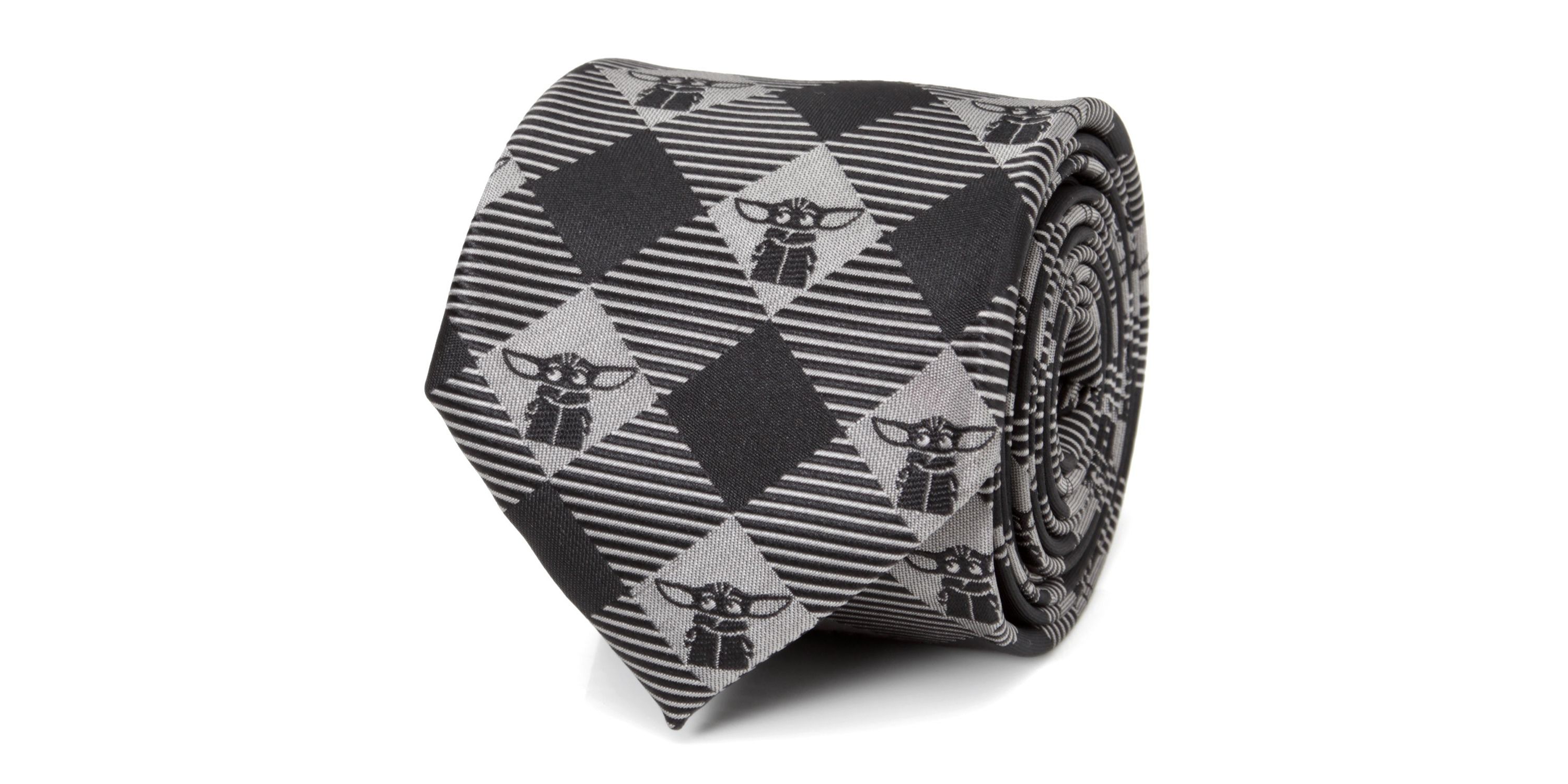 Star Wars The Child Check Black  Tie
