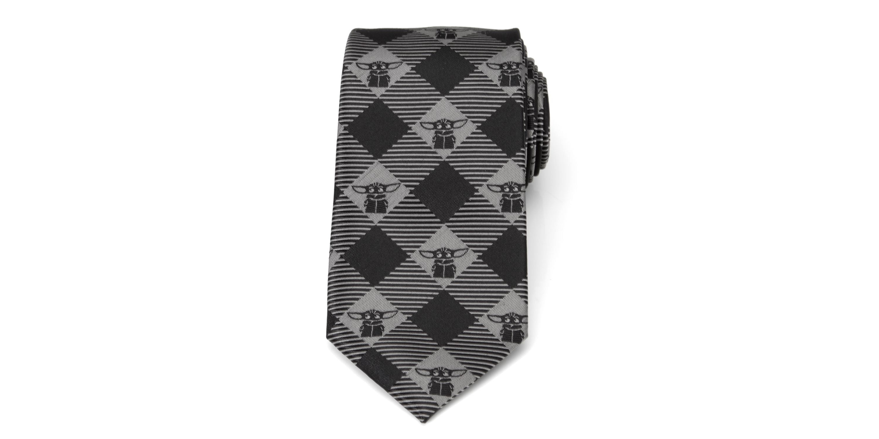 Star Wars The Child Check Black  Tie