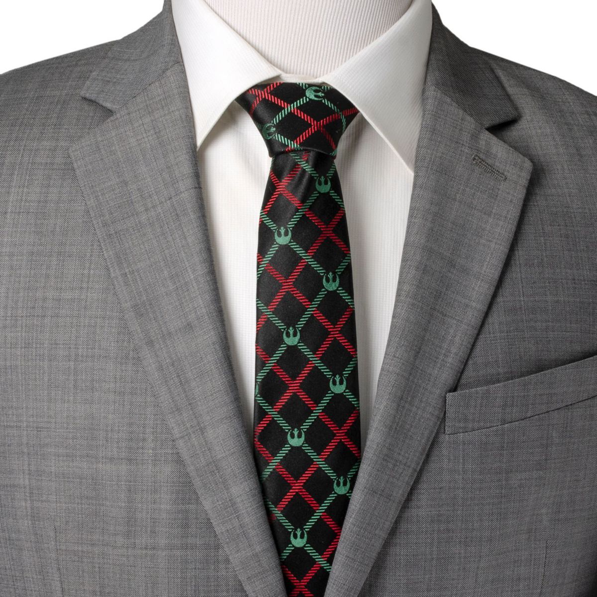 Rebel Red/Green Plaid Tie