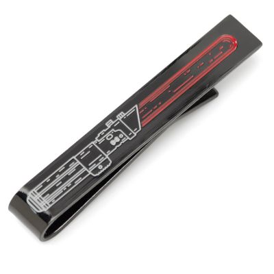 Vader Lightsaber Hidden Message Black Tie Bar