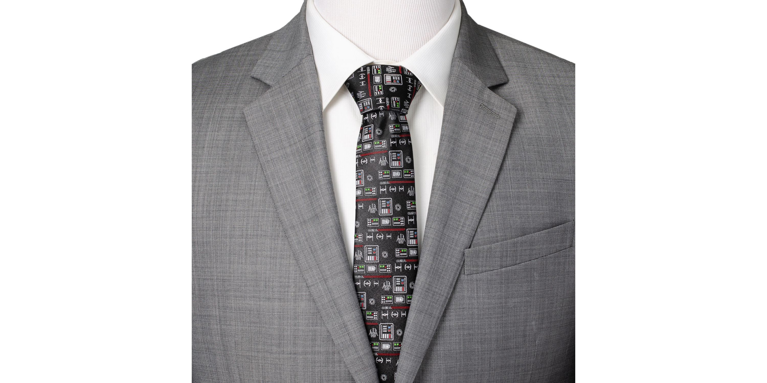 Vader Chest Plate Patterned Tie