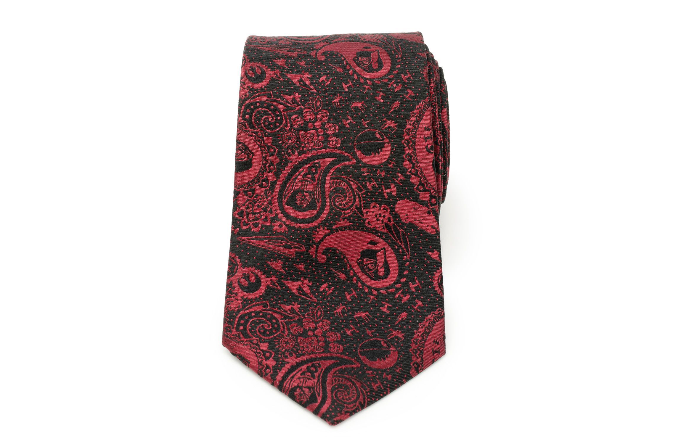 Vader Paisley Black and Red Tie