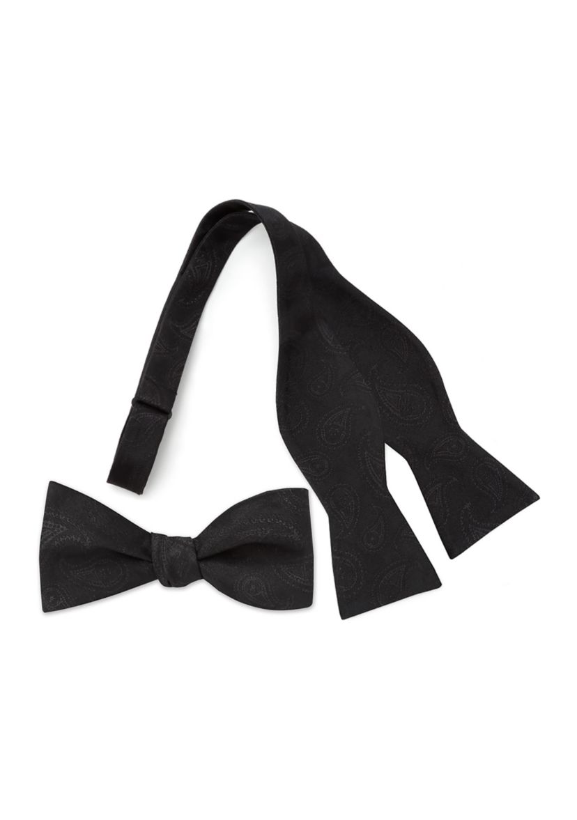 Vader Paisley Black Bow Tie
