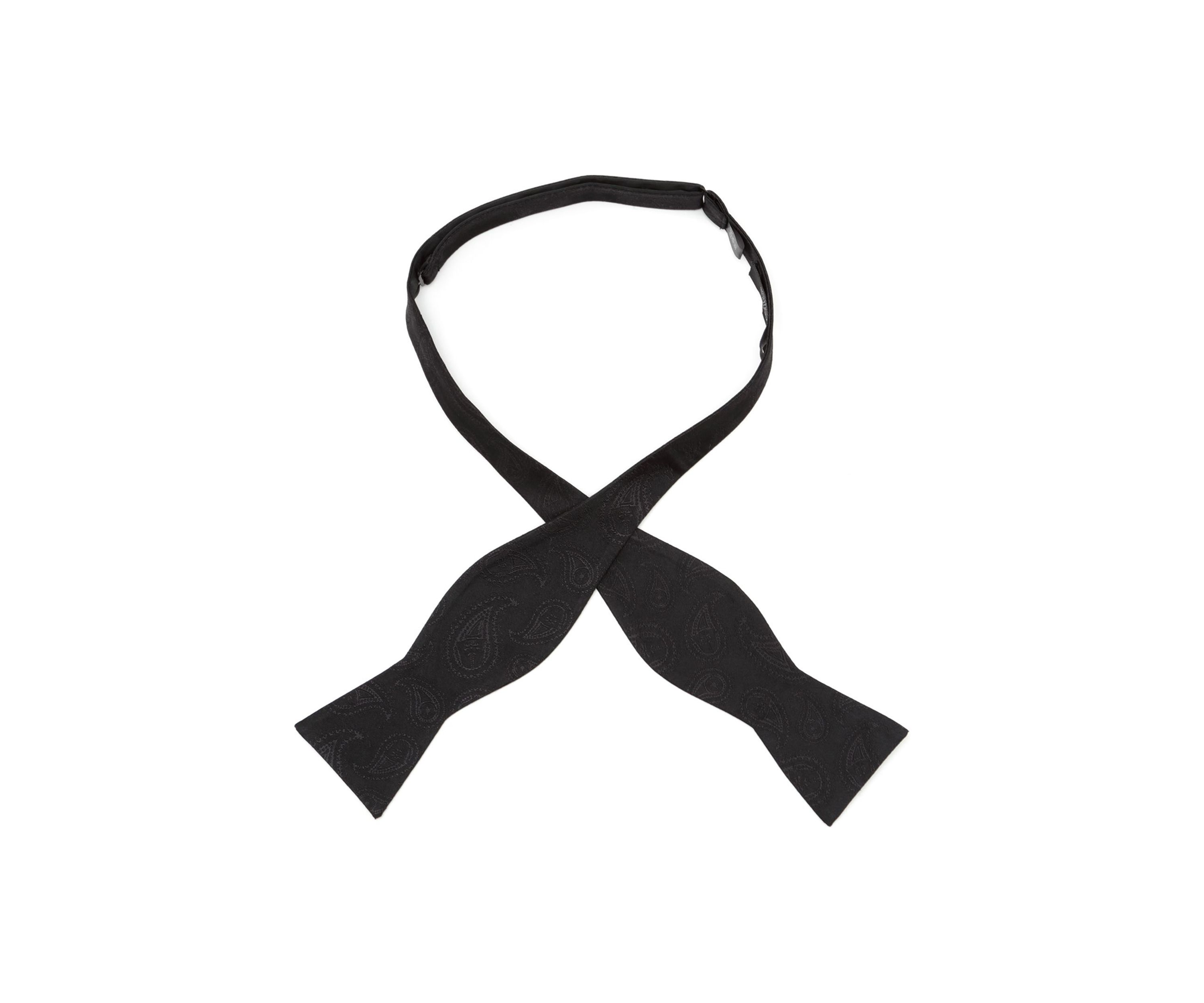 Vader Paisley Black Bow Tie