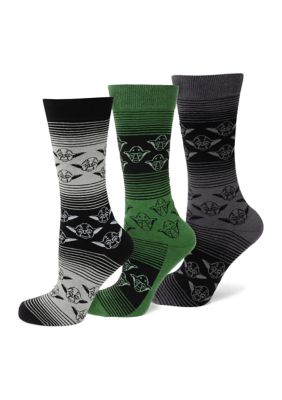 Yoda Ombre Stripe Sock 3 Pack Gift Set